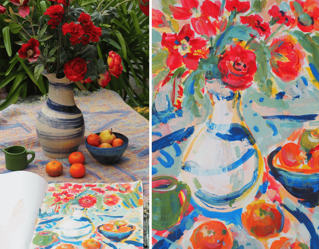Still Life Inspired by Matisse