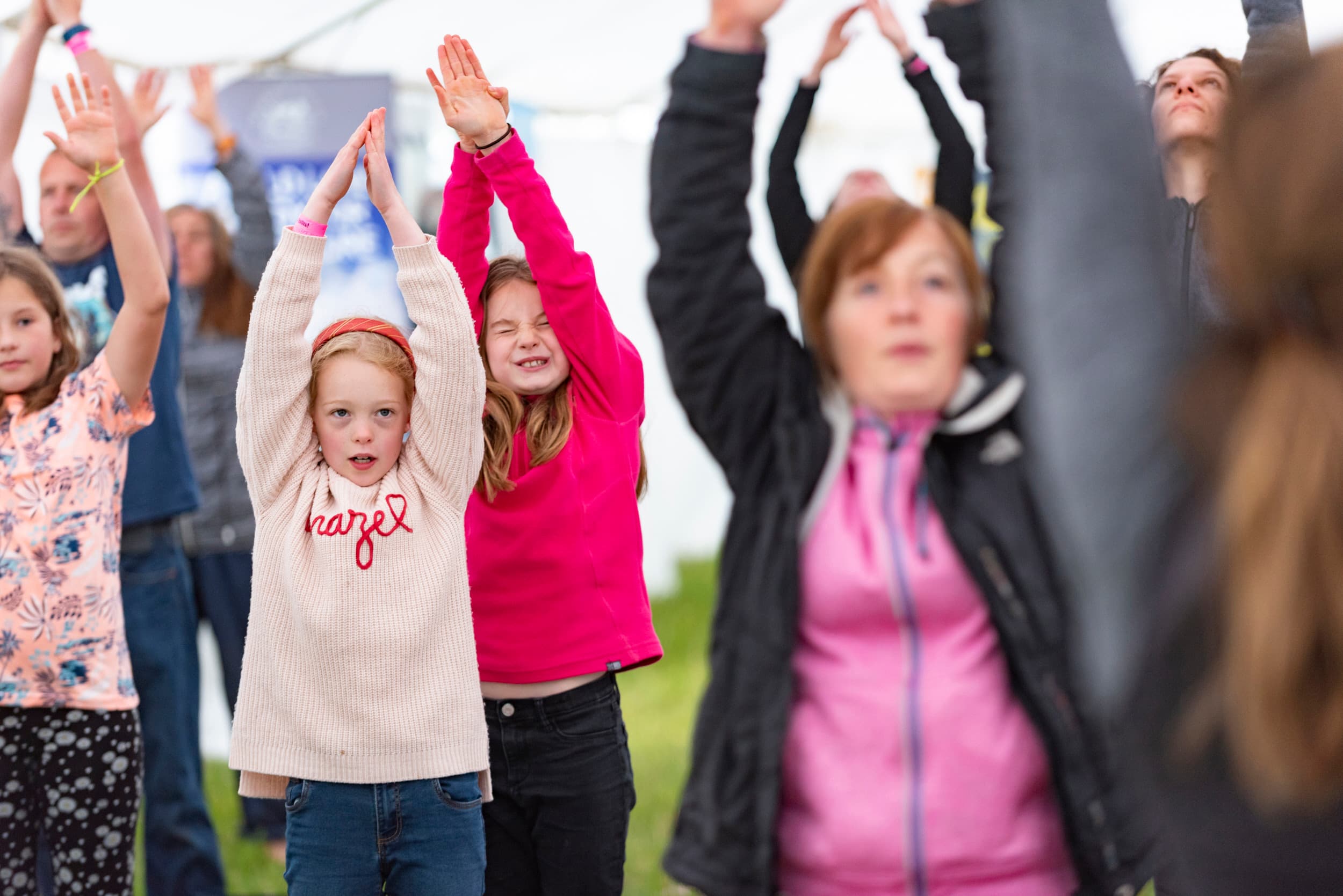 Family Yoga at Trelissick