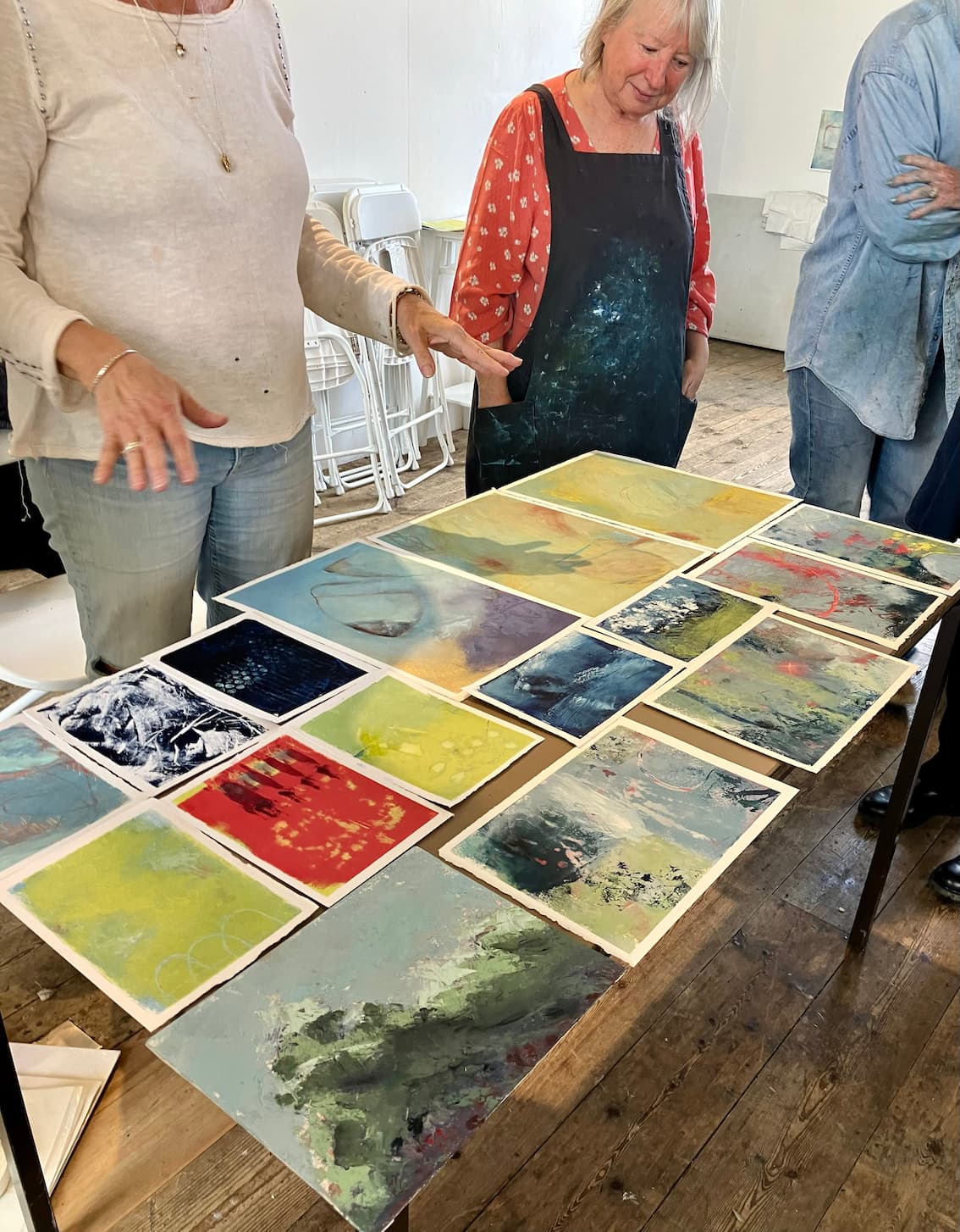 Abstract Landscapes with Oil & Cold Wax